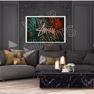 36" x 24" STUSSY Art Print Signed by Denardai- LIMITED EDITION
